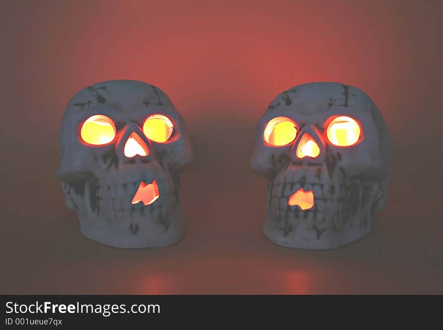 Glowing Skulls