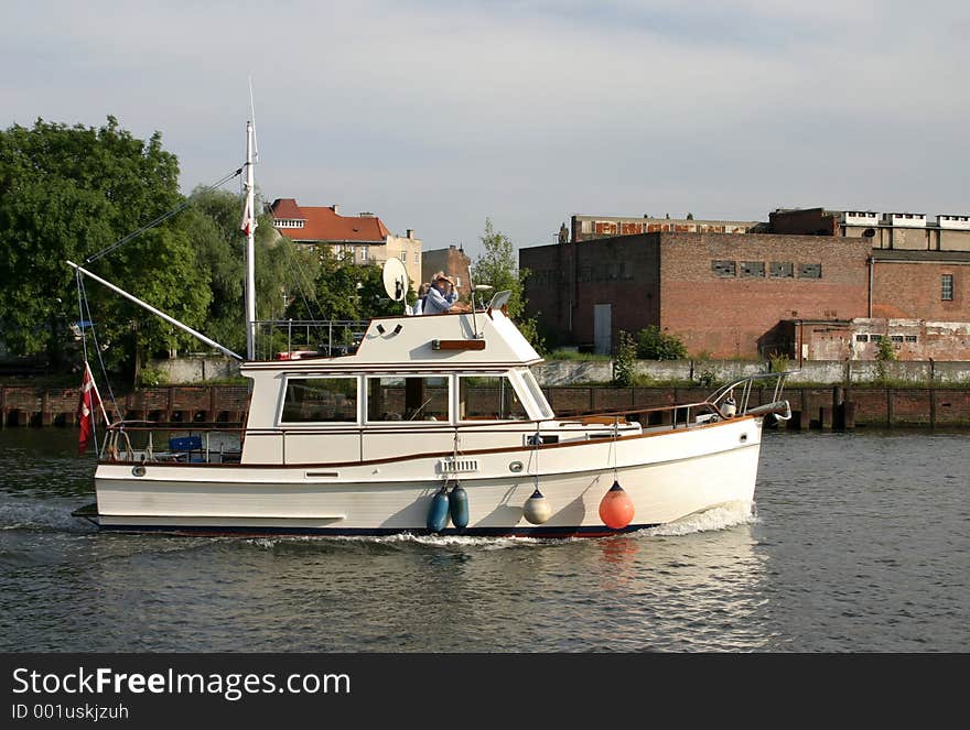 Boat in canal.