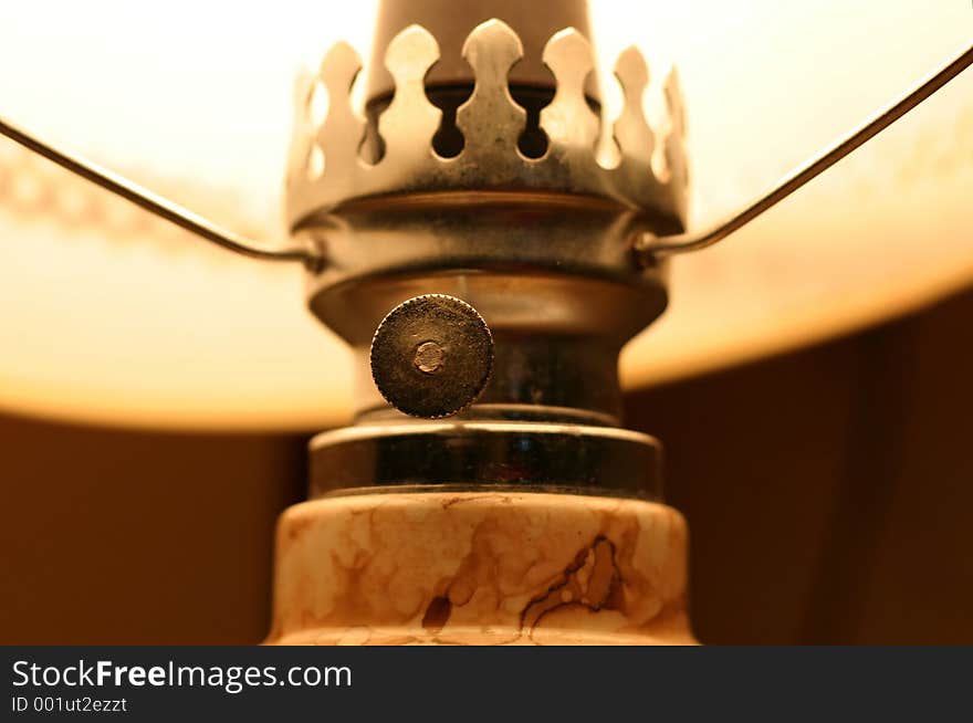 Table lamp details.