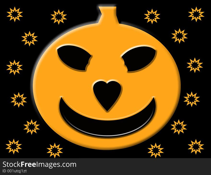 Orange Halloween Pumpkin