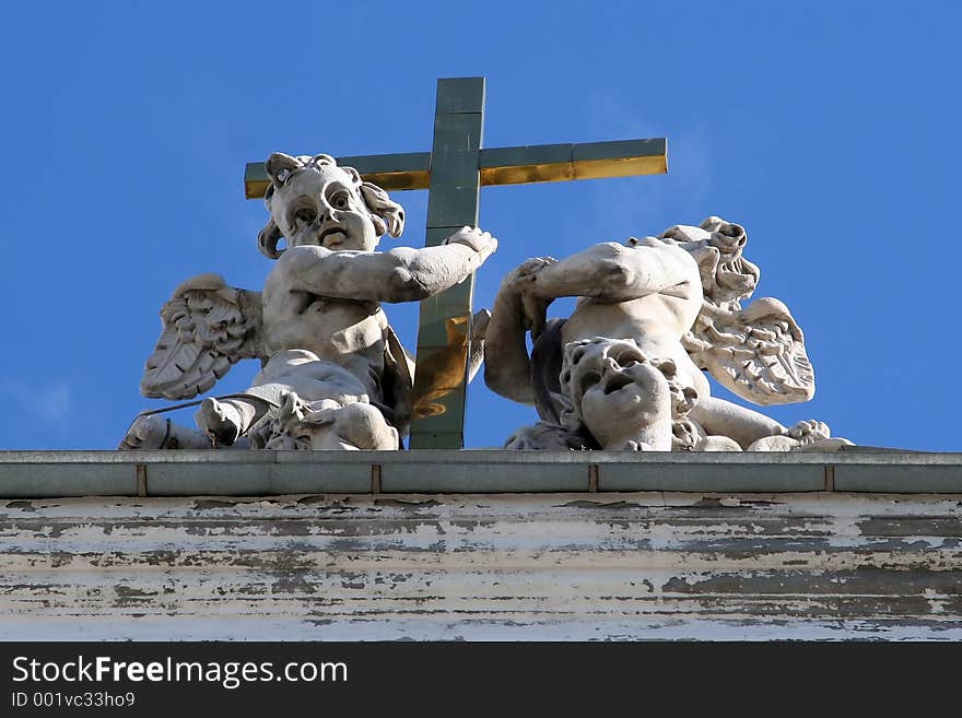 Angels and cross