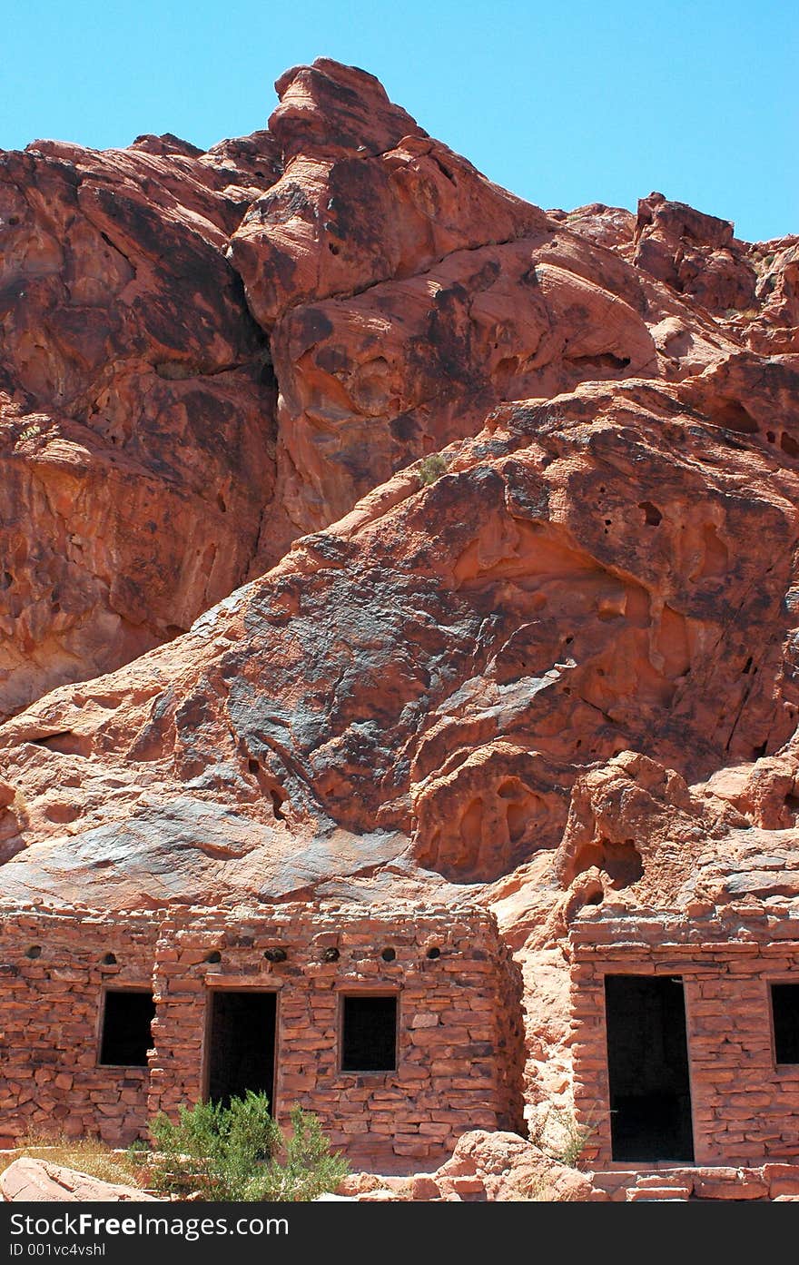 Cabin made of Rock in Nevada's Valley of Fire