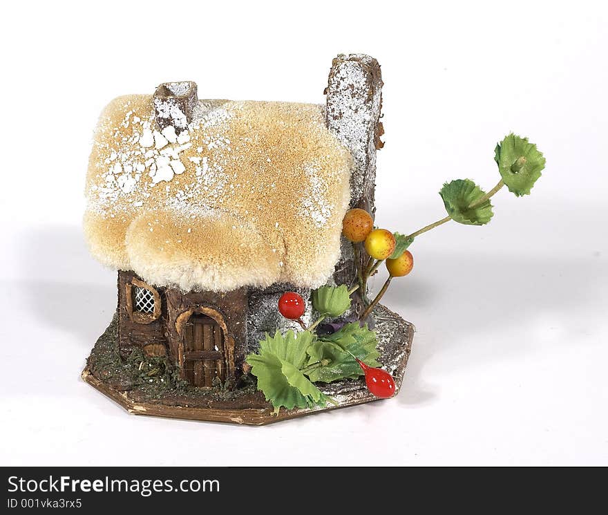 Figurine of a Xmas Cottage