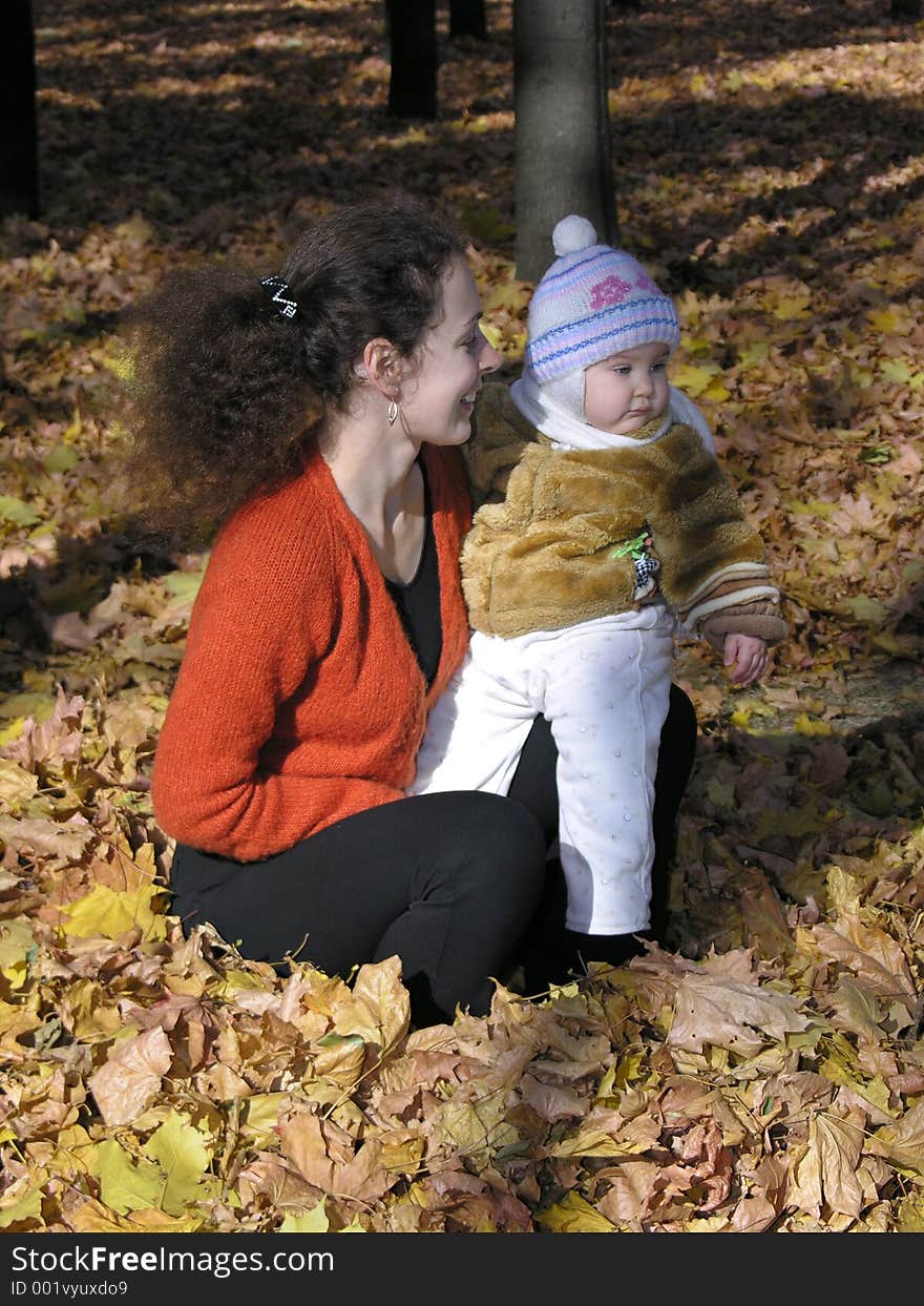 Mother with baby