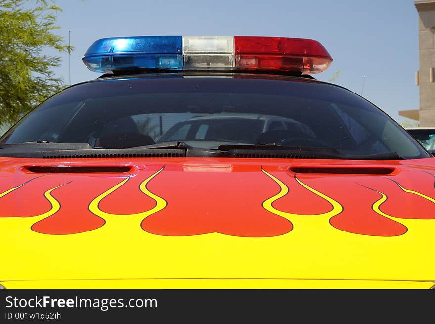 A sheriffs vehicle on display. A sheriffs vehicle on display.