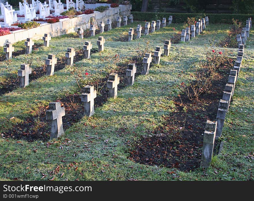 Cross Headstone Rows