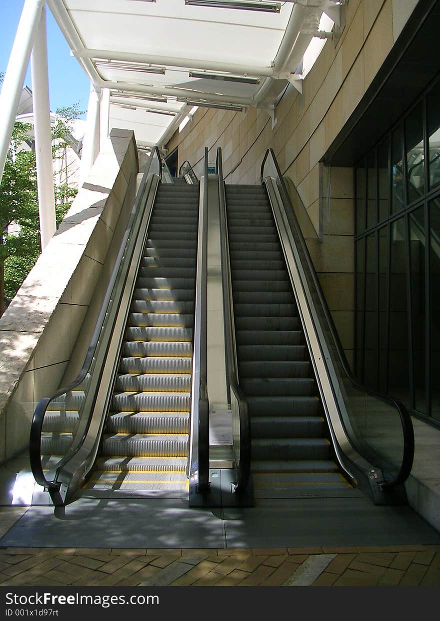 Escalator stairs