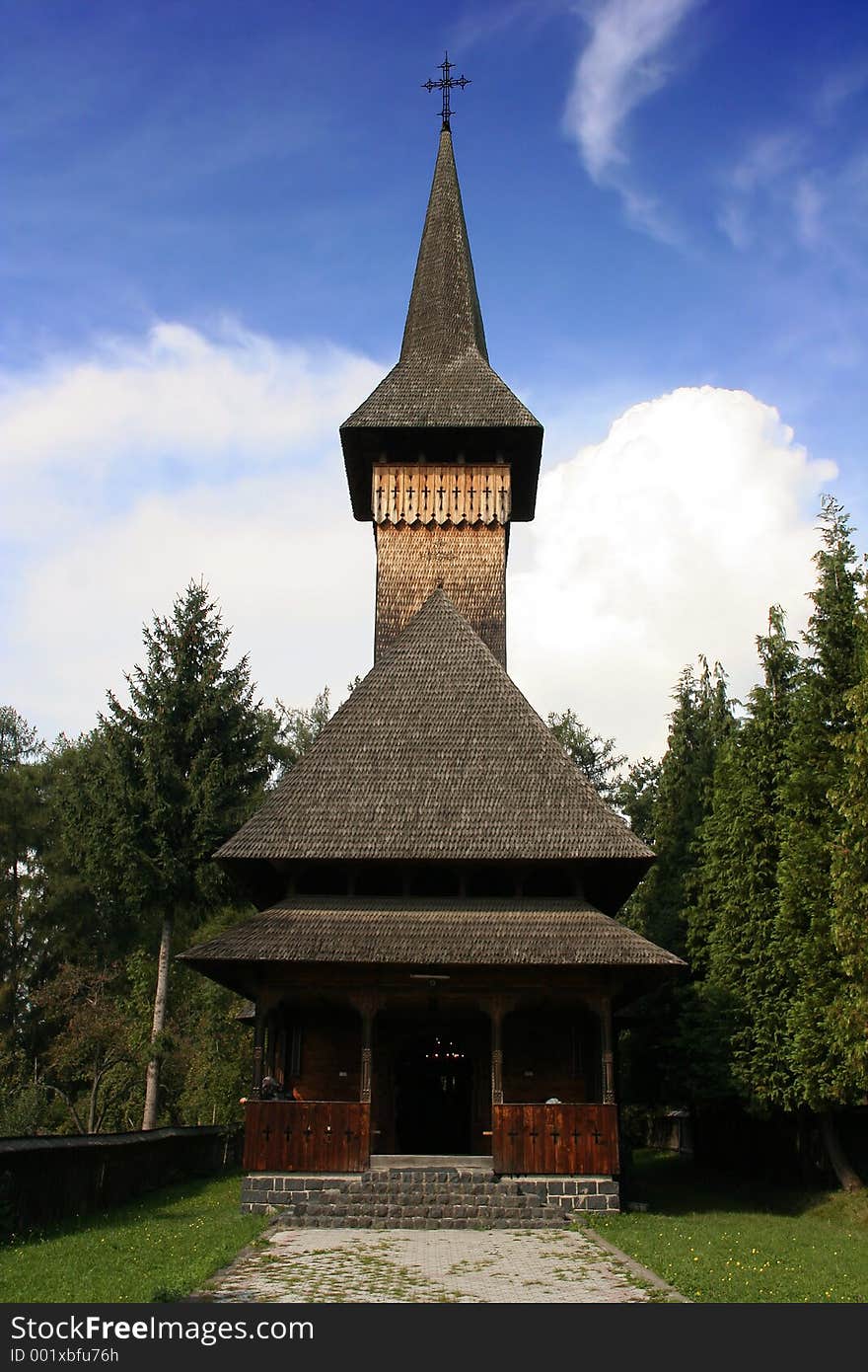 Old wooden rural church in northern Romania. Old wooden rural church in northern Romania.