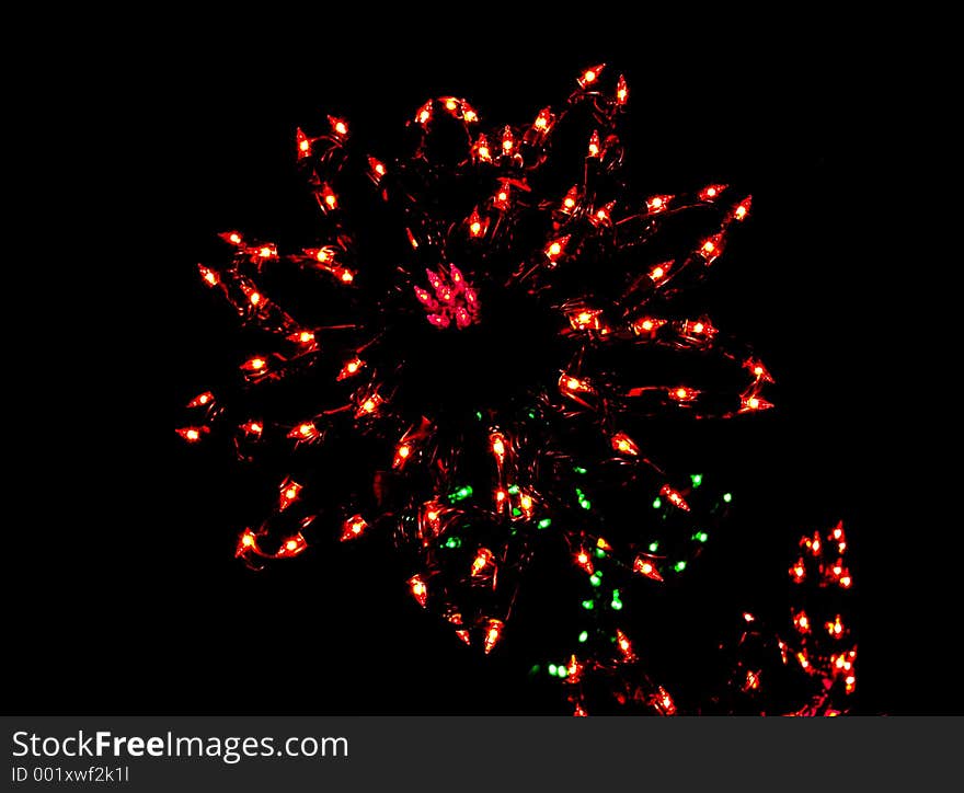 Christmas lights: flower