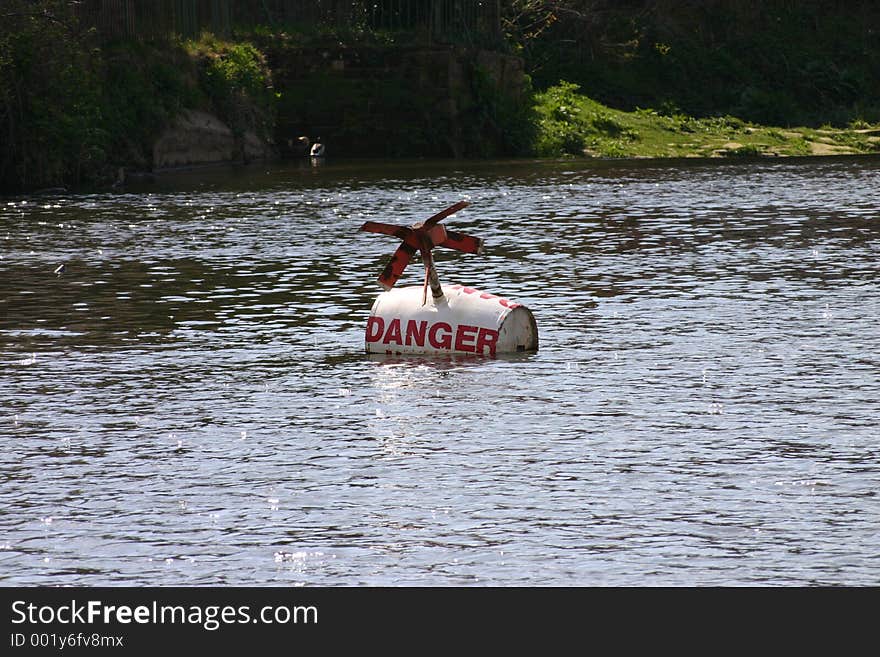 Danger Buoy on River Dee