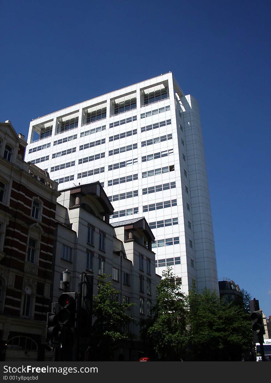 This is an office building in London. This is an office building in London.