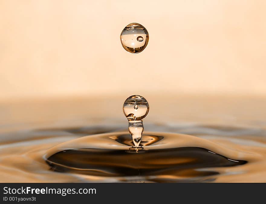 Two drops in orange. Two drops in orange