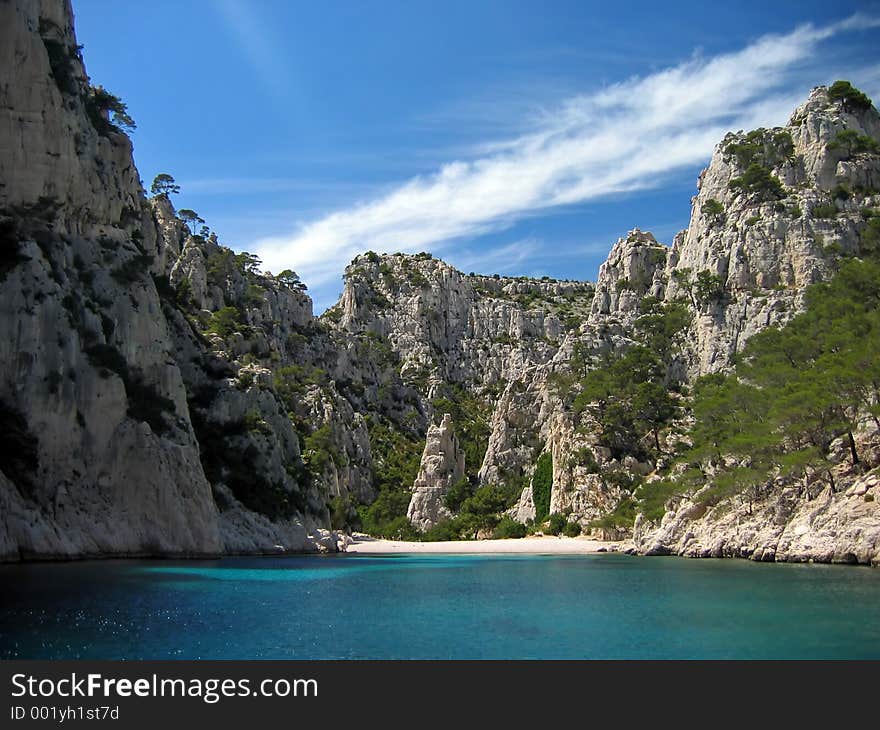 Bay near Marseilles. Bay near Marseilles