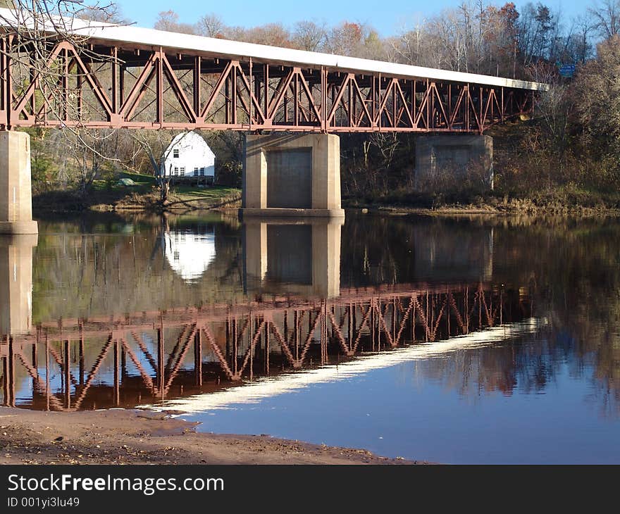 Reflection Of A Bridge