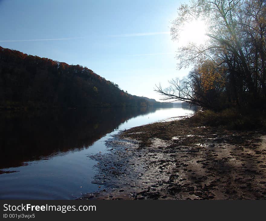 Bend in the river. Bend in the river