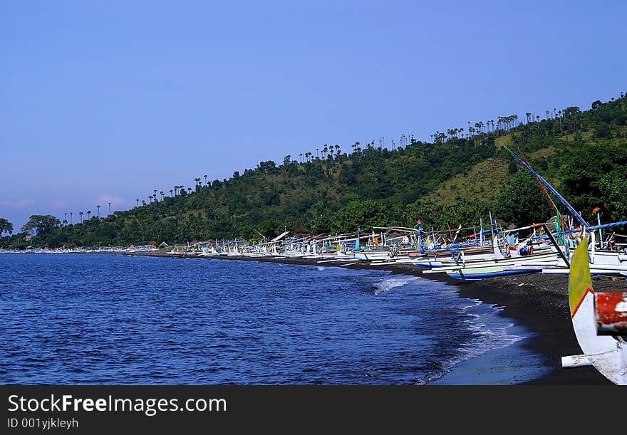 Row of Traditional Boat