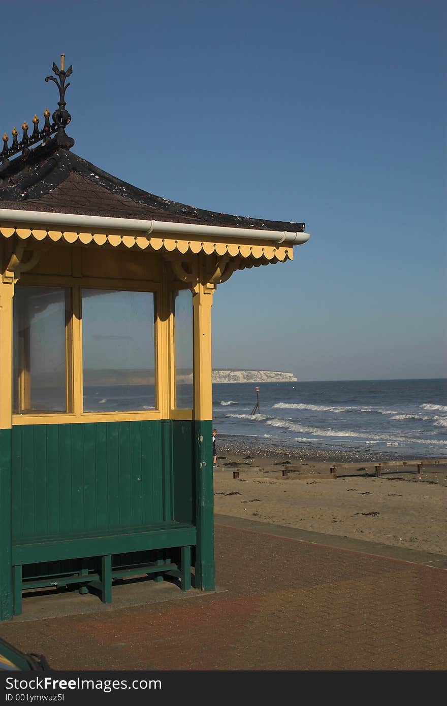 Beach Shelter Overlooking The Sea