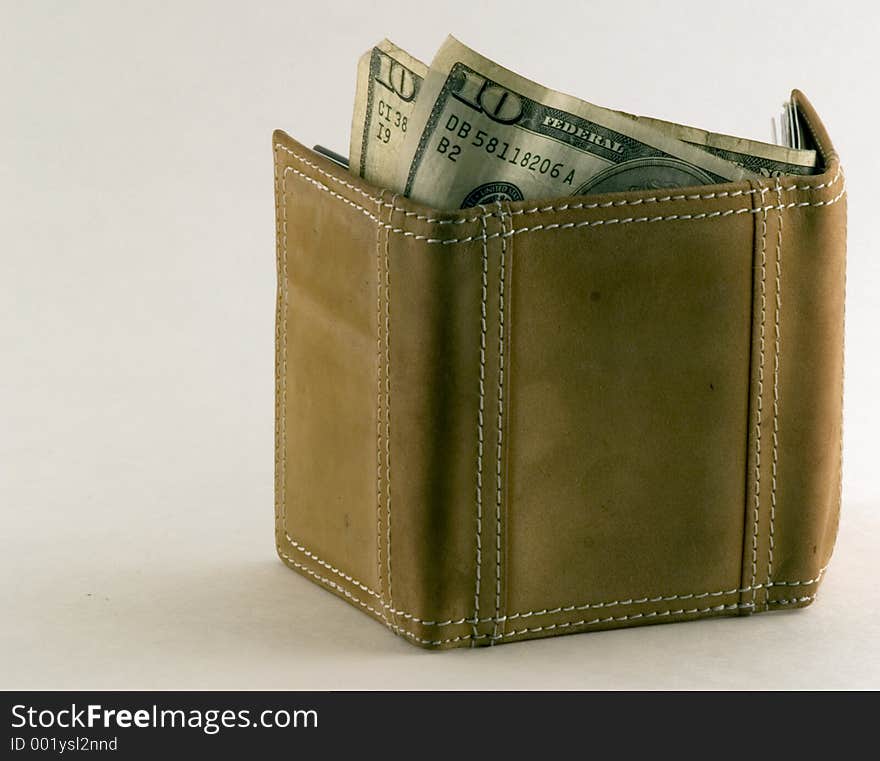 Wallet with money