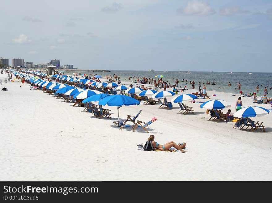 Busy beach