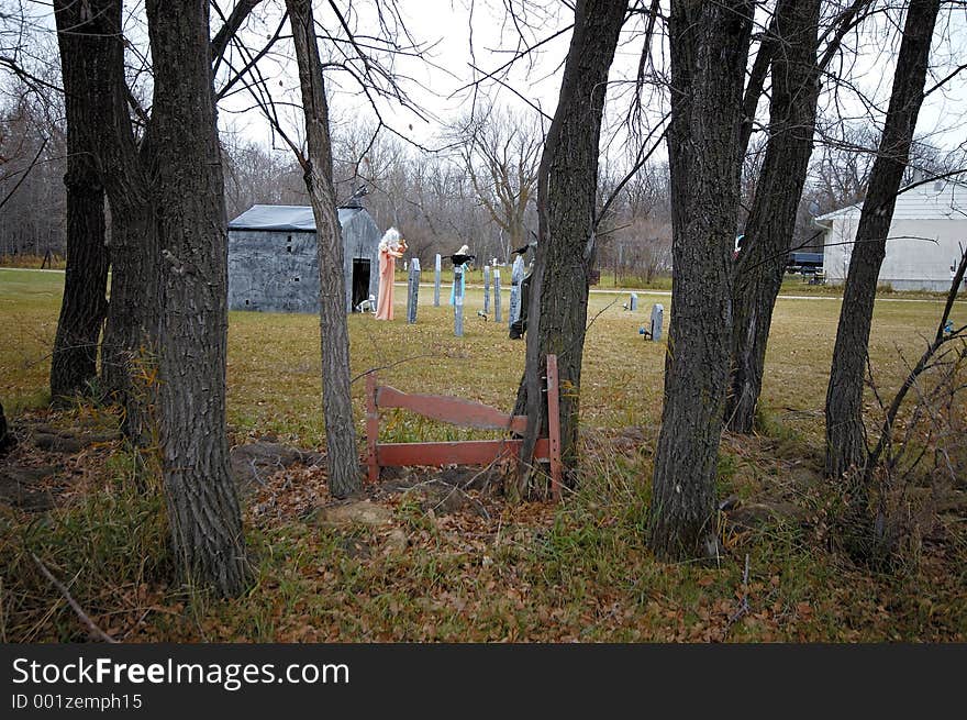 Halloween Forest Graveyard