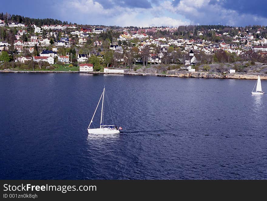 Drøbak in the Oslo Fjord.