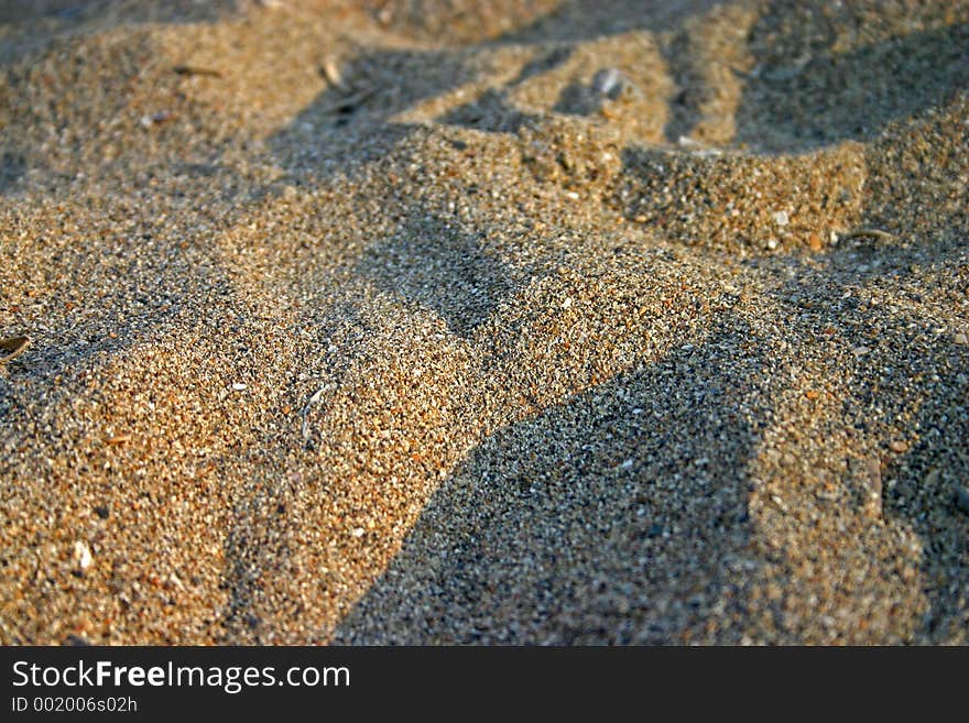 Sand in evening