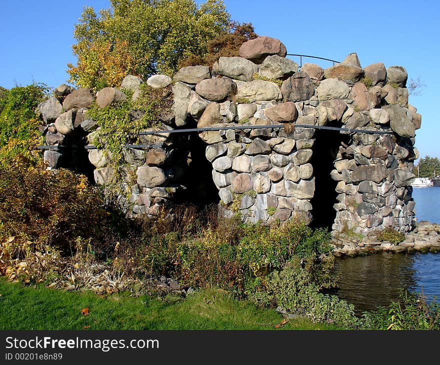 A cave in the castle schwerin