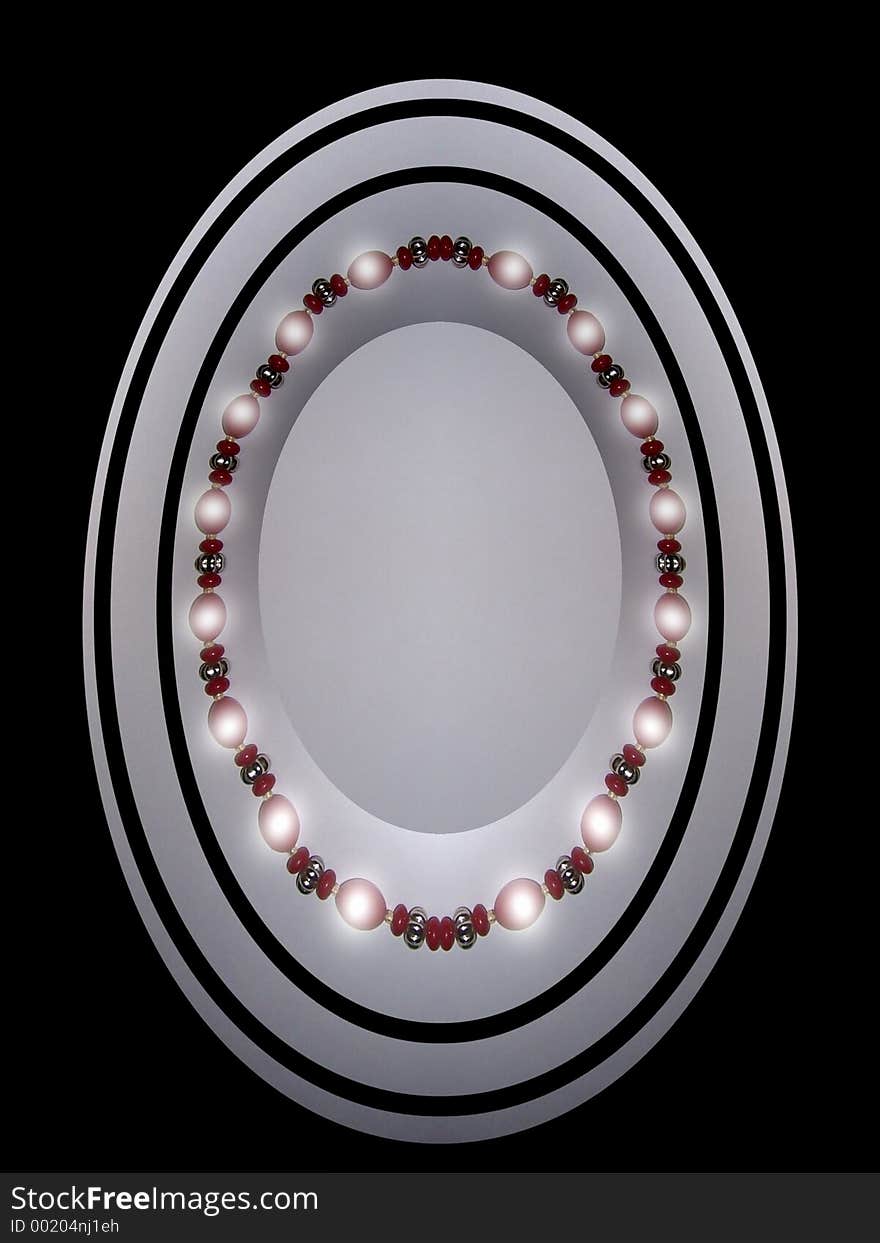 Oval frame