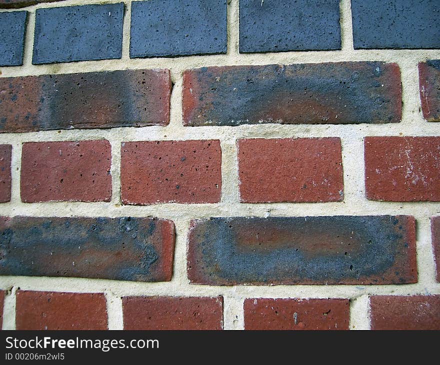 Brick wall face on. Brick wall face on