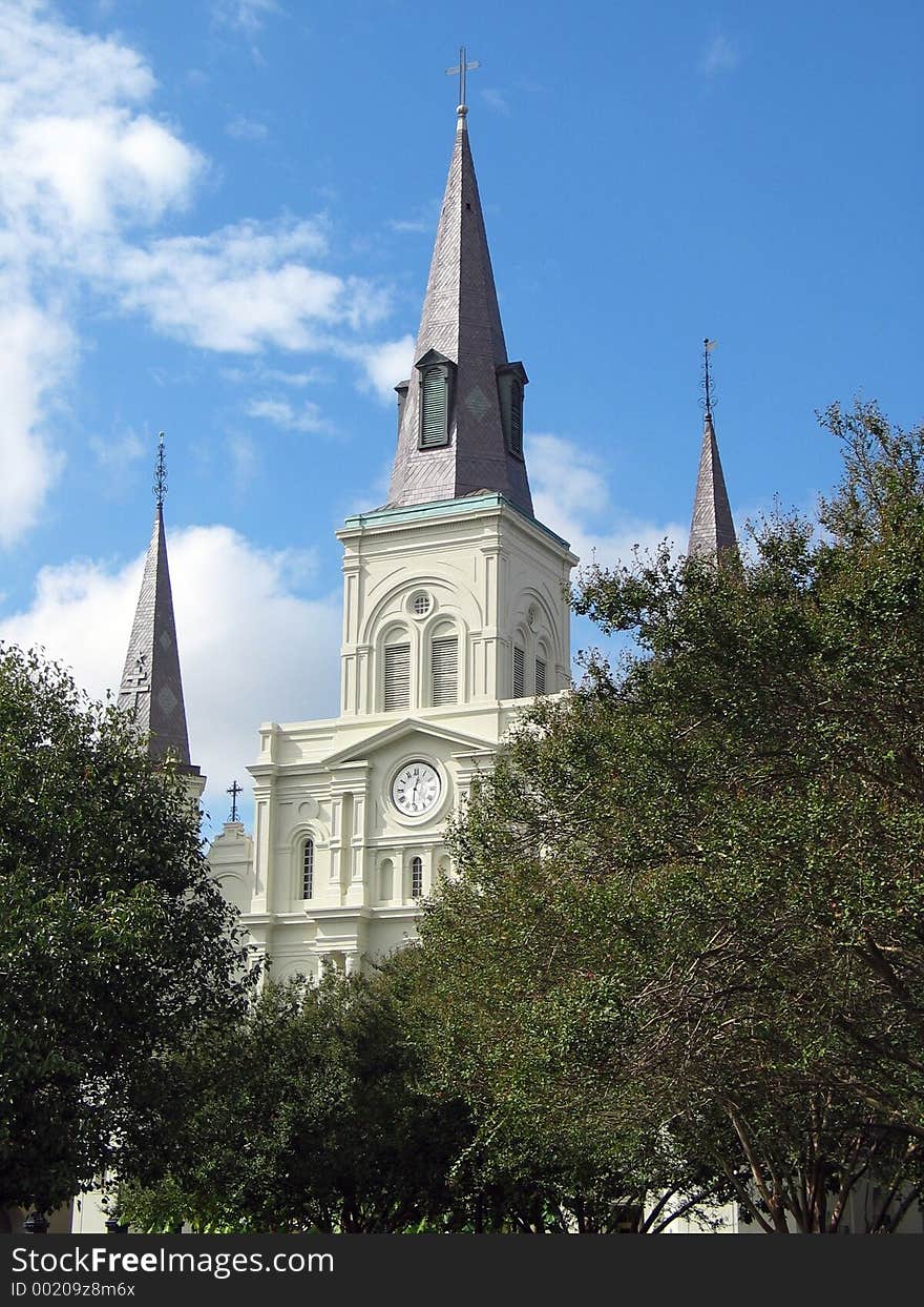 Cathedral at Jackson Square - New Orleans, Lousiana. Cathedral at Jackson Square - New Orleans, Lousiana