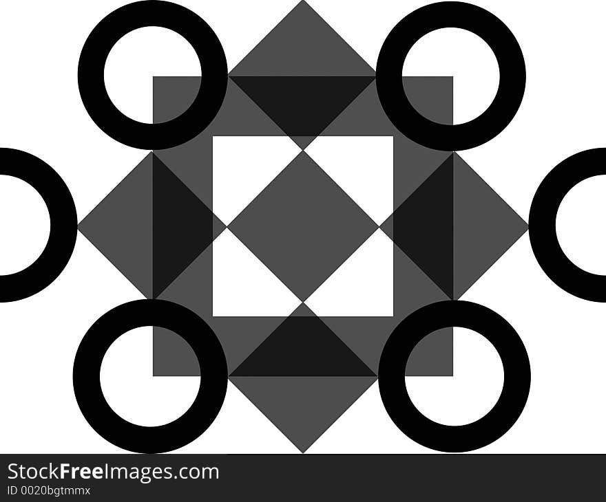 Ornate scrolled circle design. Ornate scrolled circle design