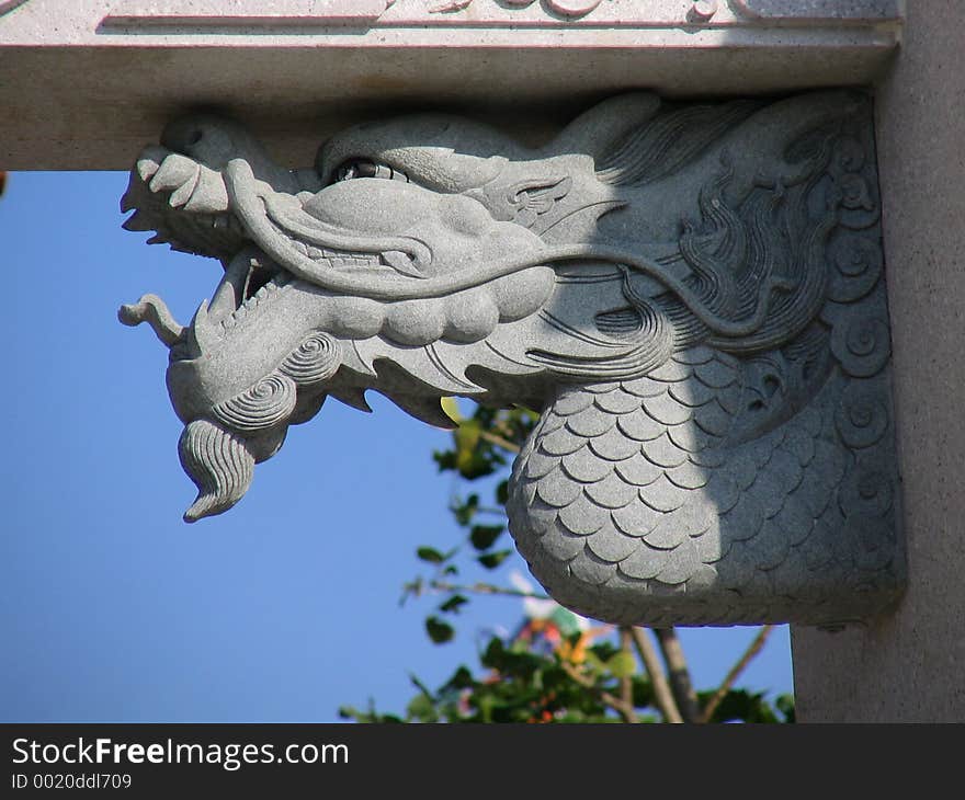 Pagoda's gate in Quanzhou, China. Pagoda's gate in Quanzhou, China