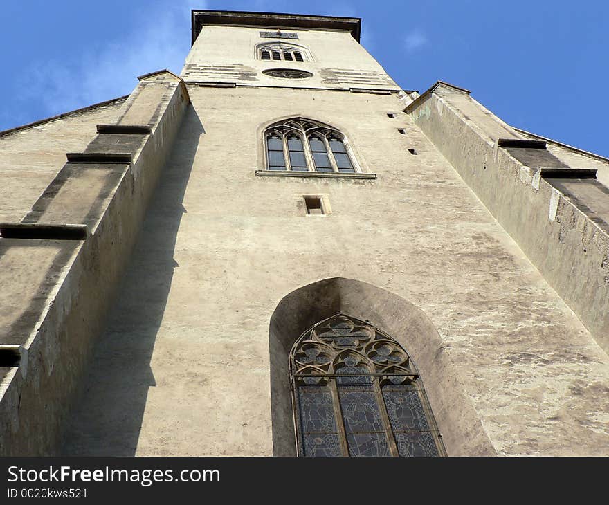 Gothic cathedral in Bratislava. Gothic cathedral in Bratislava