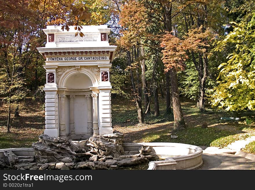 Fountain in teh park. Fountain in teh park