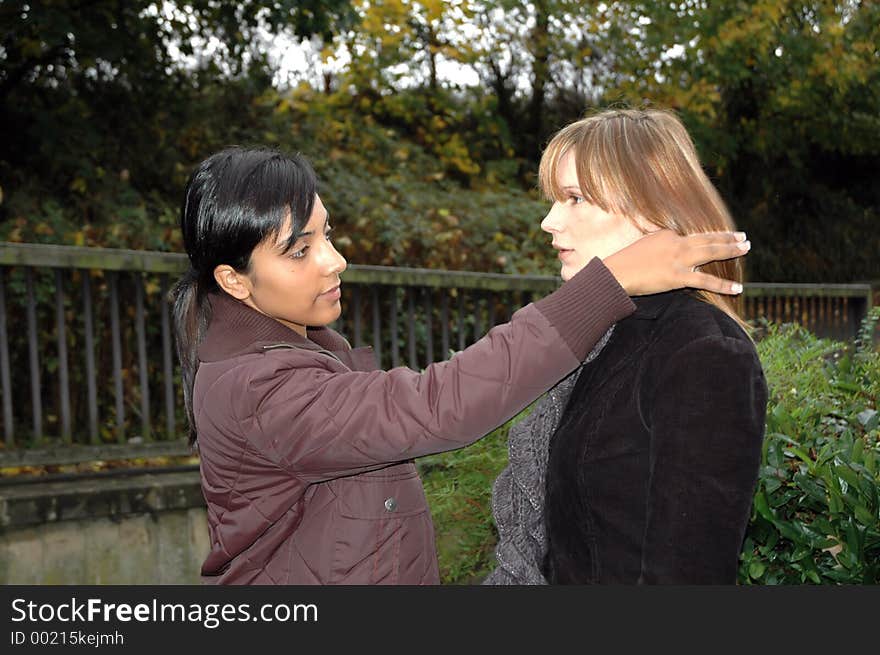 Maek Up Artist and Hair Stylist at work. Maek Up Artist and Hair Stylist at work