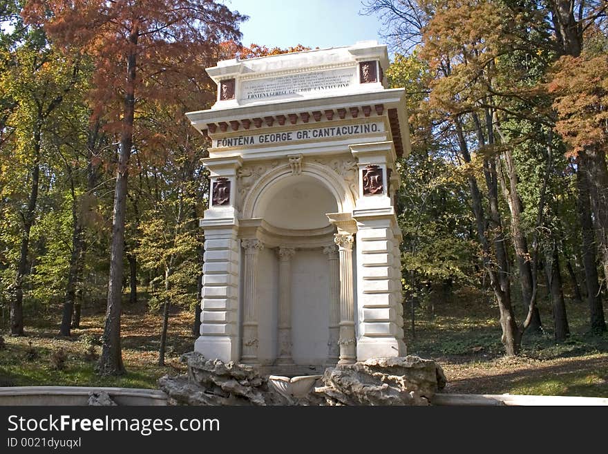 Park fountain. Park fountain