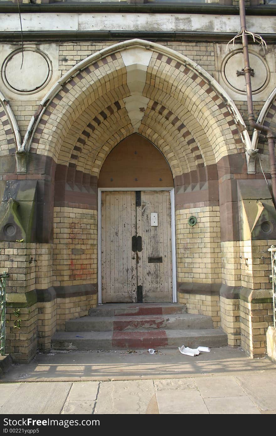 Door of Derelict Schoolhouse