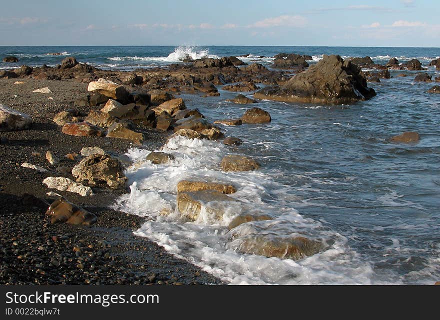 Seashore in Cyprus