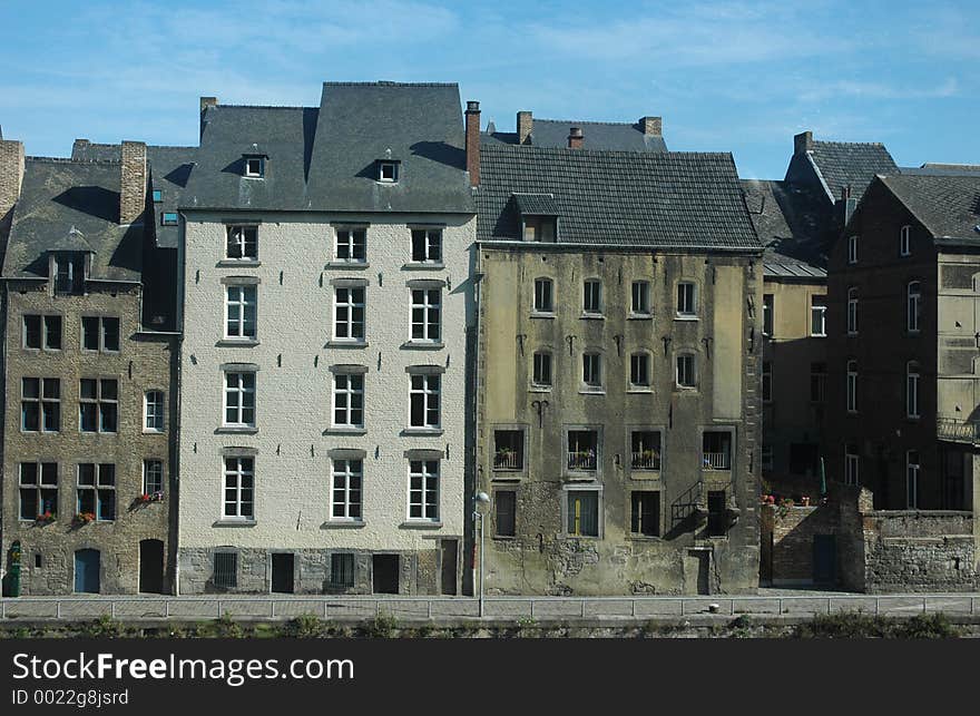 Street of old Belgium town. Street of old Belgium town