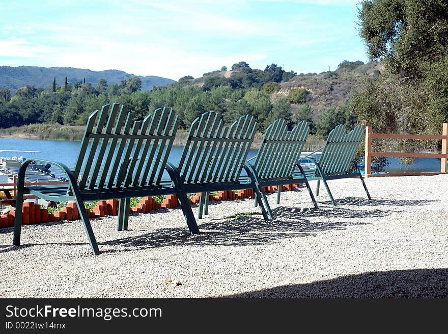 Chairs at the lake