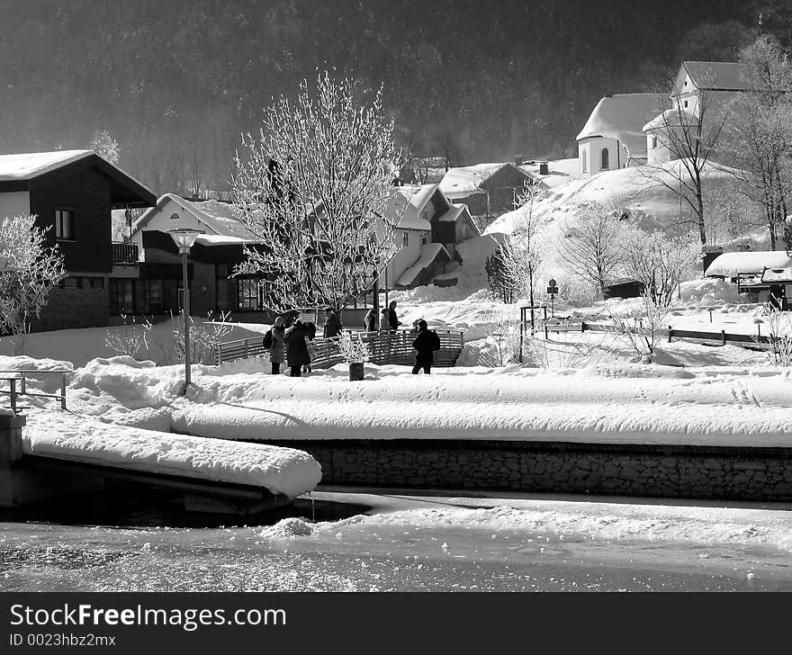 Winter Scene in Immenstadt