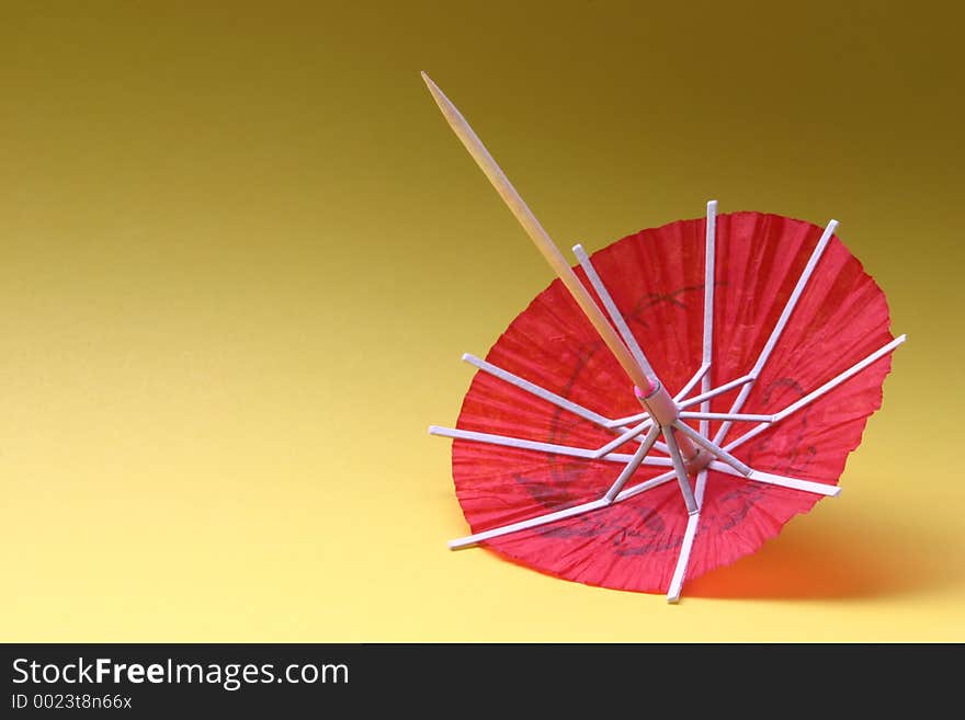 Cocktail umbrella - red