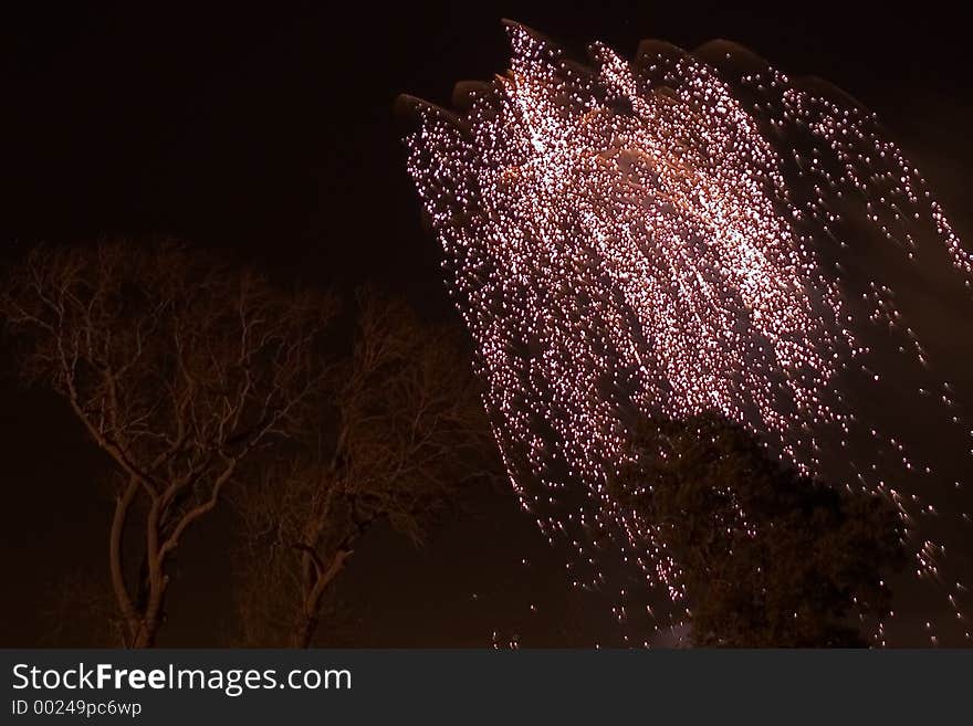 Large firework display