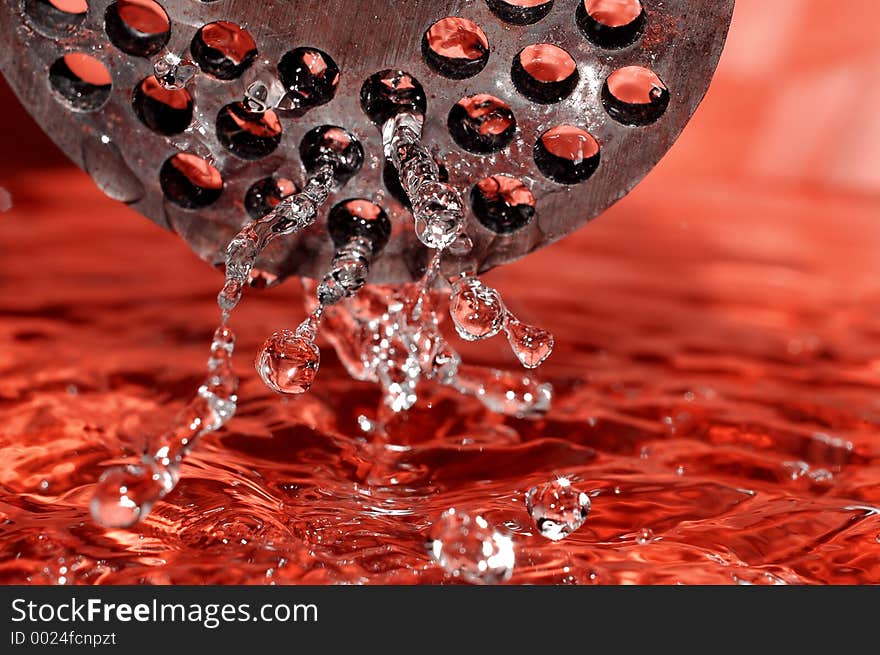 Water in red