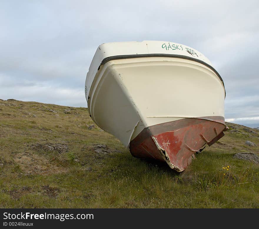 Boat in Stykkisolmur, Snaefellsnes peninsula, Iceland