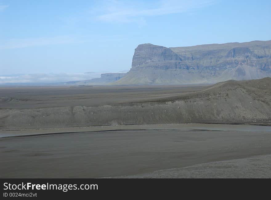 Landscape close to Vatnajokul glacier, south Iceland. Landscape close to Vatnajokul glacier, south Iceland