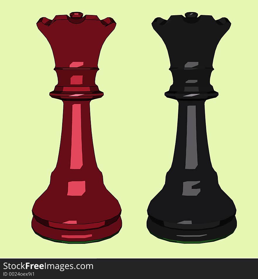 An illustration of a chess piece. An illustration of a chess piece