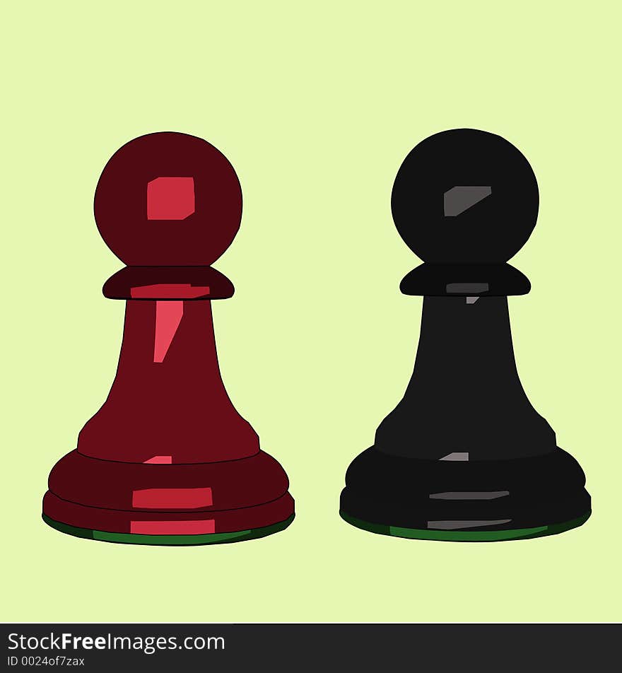 An illustration of a chess piece. An illustration of a chess piece