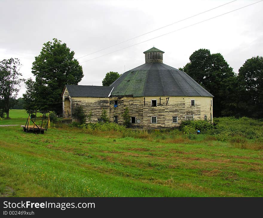 Old round Barn in New England.