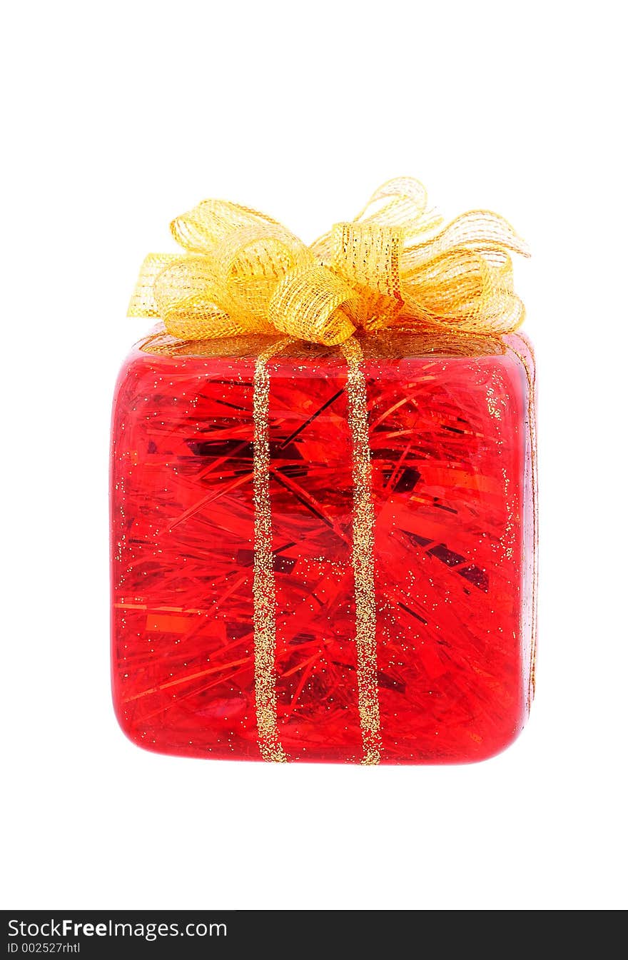 Red Christmas Gift Ornament